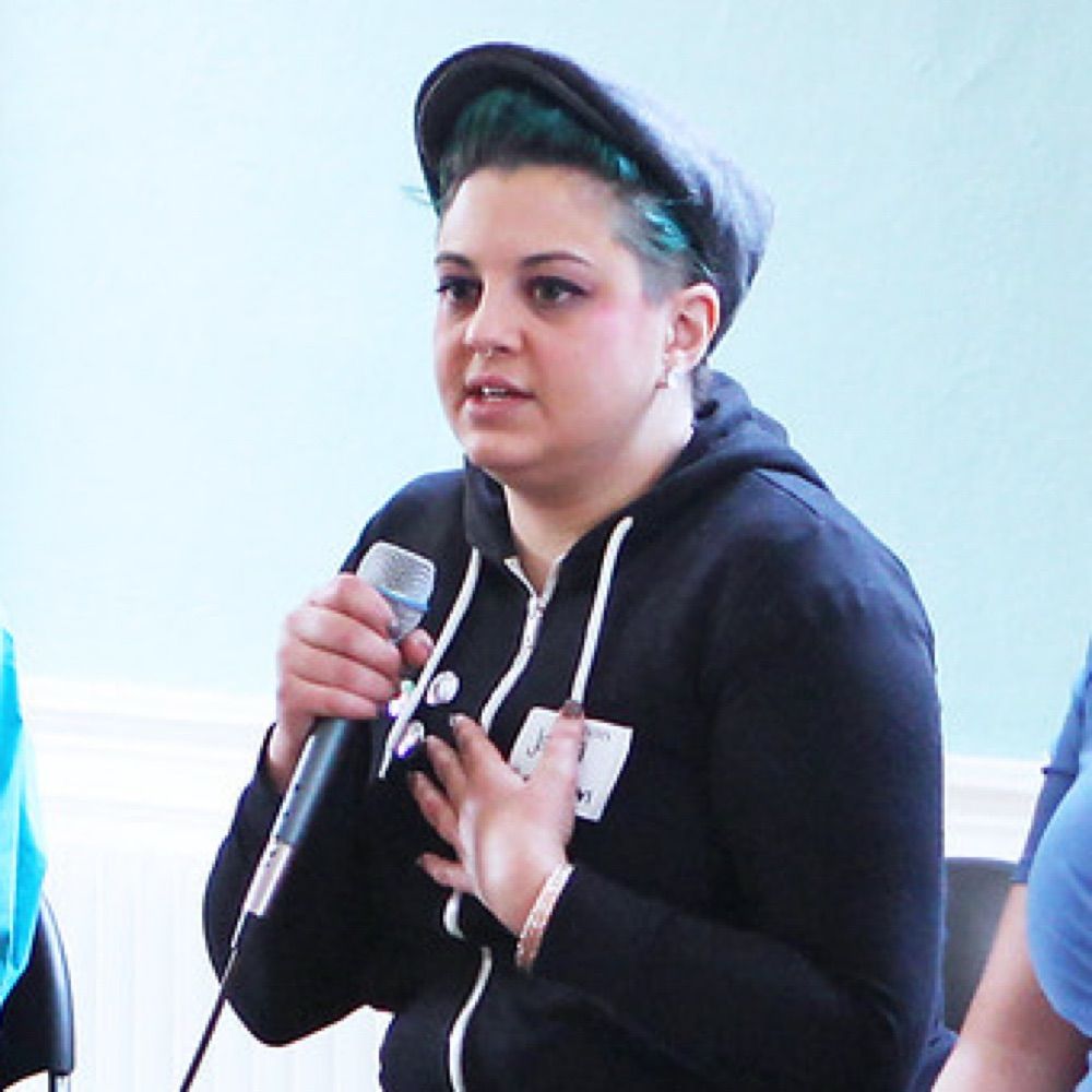 Jamila Hammami speaking at Princeton University